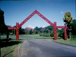 Gate at Owae Marae